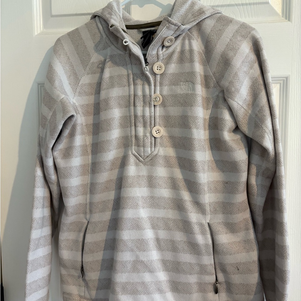 The North Face Gray and Olive Hoodie